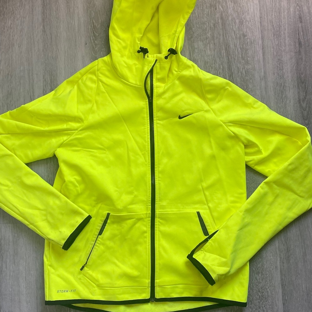 Nike Neon Yellow Storm Fit Jacket
